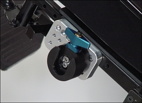 A MultiHole Adapter attached to a seat base rail
